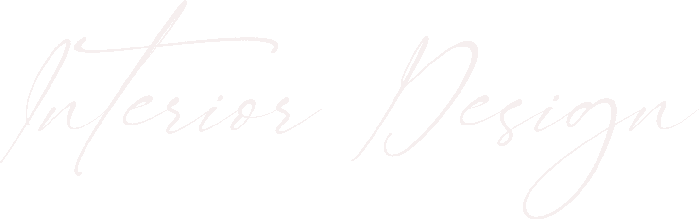 Interior Design" in elegant cursive script.